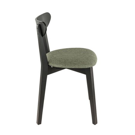 Coussin d'assise pour chaise KATE (sans structure) d'intérieur - Bois, tissu 100% PES vert