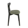 Coussin d'assise pour chaise KATE (sans structure) d'intérieur - Bois, tissu 100% PES vert