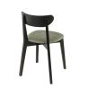 Coussin d'assise pour chaise KATE (sans structure) d'intérieur - Bois, tissu 100% PES vert