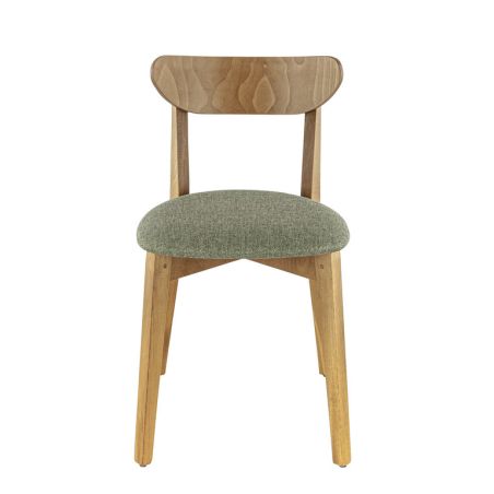 Coussin d'assise pour chaise KATE (sans structure) d'intérieur - Bois, tissu 100% PES vert