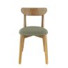 Coussin d'assise pour chaise KATE (sans structure) d'intérieur - Bois, tissu 100% PES vert