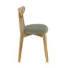 Coussin d'assise pour chaise KATE (sans structure) d'intérieur - Bois, tissu 100% PES vert
