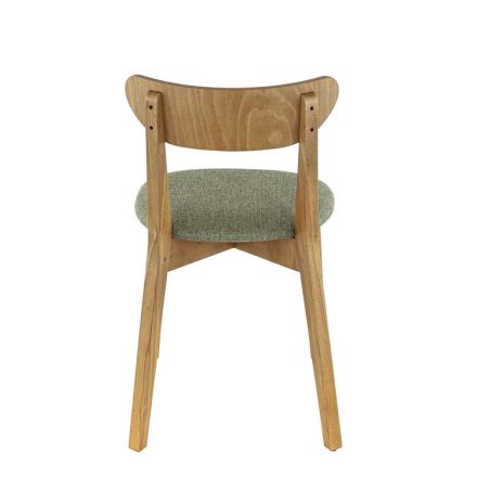 Coussin d'assise pour chaise KATE (sans structure) d'intérieur - Bois, tissu 100% PES vert