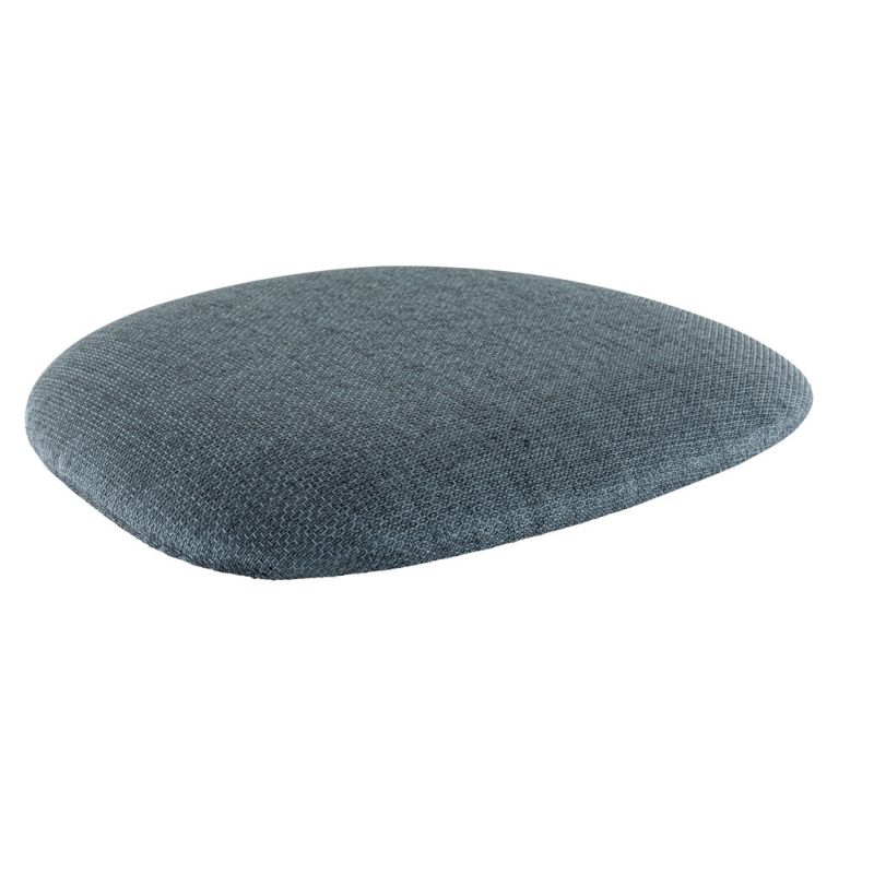 Coussin d'assise pour chaise KATE (sans structure) d'intérieur - Bois, tissu 100% PES bleu