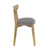 Coussin d'assise pour chaise KATE (sans structure) d'intérieur - Bois, tissu 100% PES gris