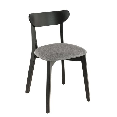 Coussin d'assise pour chaise KATE (sans structure) d'intérieur - Bois, tissu 100% PES gris