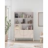 Bibliothèque 105 cm OLIVER avec 2 portes coloris cachemire