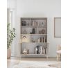 Bibliothèque 105 cm OLIVER avec 2 portes coloris cachemire