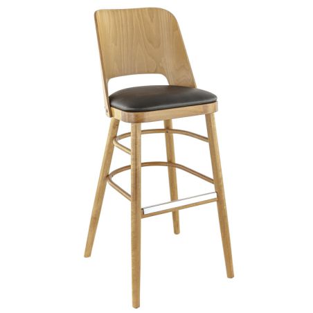 Structure pour tabouret BUDAPEST II (sans assise) d'intérieur - Bois teinte chêne miel