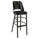 Structure pour tabouret BUDAPEST II (sans assise) d'intérieur - Bois teinte wengé