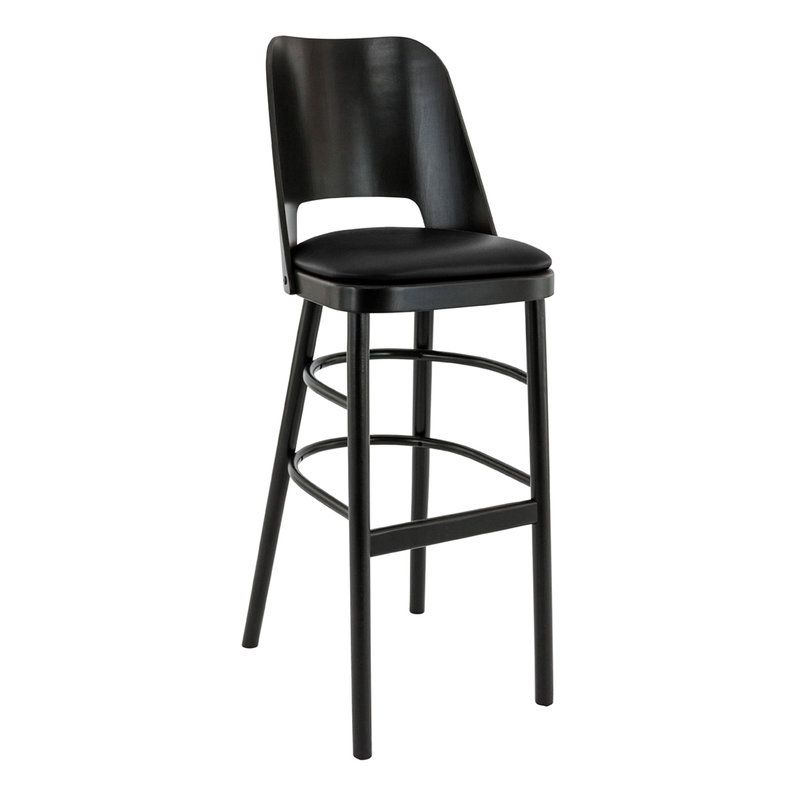 Structure pour tabouret BUDAPEST II (sans assise) d'intérieur - Bois teinte wengé