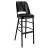 Structure pour tabouret BUDAPEST II (sans assise) d'intérieur - Bois teinte wengé
