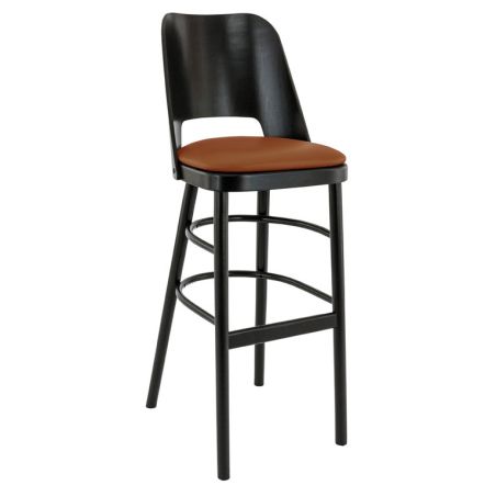 Structure pour tabouret BUDAPEST II (sans assise) d'intérieur - Bois teinte wengé