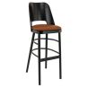 Structure pour tabouret BUDAPEST II (sans assise) d'intérieur - Bois teinte wengé