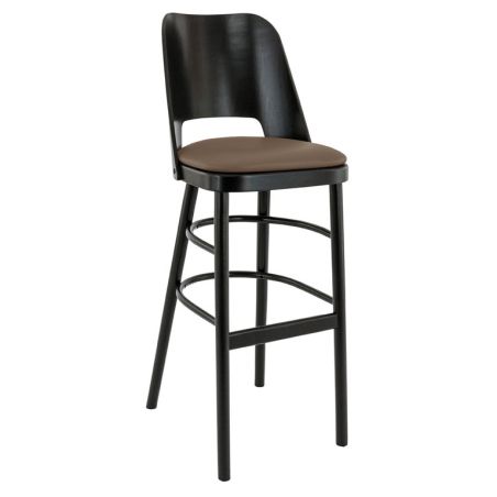 Structure pour tabouret BUDAPEST II (sans assise) d'intérieur - Bois teinte wengé
