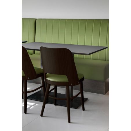 Structure pour tabouret BUDAPEST II (sans assise) d'intérieur - Bois teinte wengé