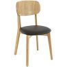 Structure pour chaise DIMITRI (sans assise) d'intérieur - Bois teinte chêne miel