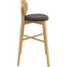 Coussin d'assise pour chaise DIMITRI (sans structure) d'intérieur - Bois, similicuir PU noir