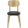 Coussin d'assise pour chaise DIMITRI (sans structure) d'intérieur - Bois, similicuir PU noir