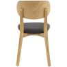 Coussin d'assise pour chaise DIMITRI (sans structure) d'intérieur - Bois, similicuir PU noir