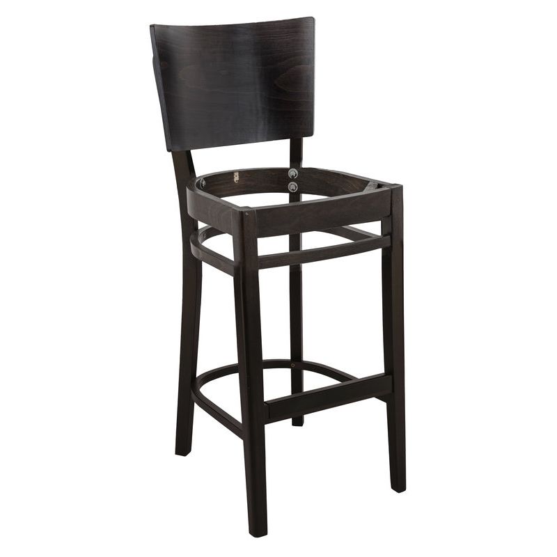 Structure pour tabouret BROOKLYN BST (sans assise) d'intérieur - Bois teinte wengé