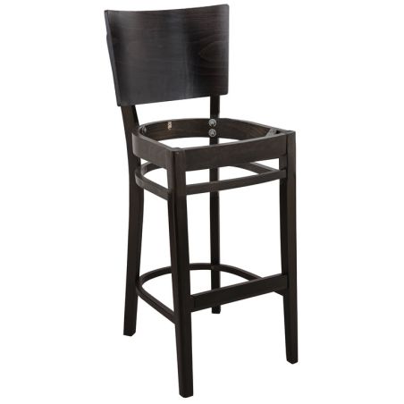 Structure pour tabouret BROOKLYN BST (sans assise) d'intérieur - Bois teinte wengé