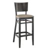 Structure pour tabouret BROOKLYN BST (sans assise) d'intérieur - Bois teinte wengé