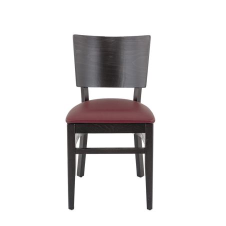 Coussin d'assise pour chaise PUB & BROOKLYN (sans structure) d'intérieur - Bois, similicuir PU bordeaux
