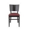 Coussin d'assise pour chaise PUB & BROOKLYN (sans structure) d'intérieur - Bois, similicuir PU bordeaux