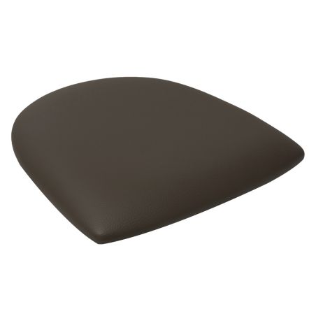 Coussin d'assise pour chaise PUB & BROOKLYN (sans structure) d'intérieur - Bois, similicuir PU chocolat