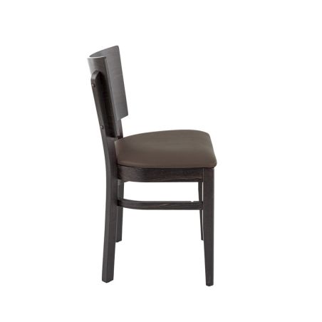 Coussin d'assise pour chaise PUB & BROOKLYN (sans structure) d'intérieur - Bois, similicuir PU chocolat