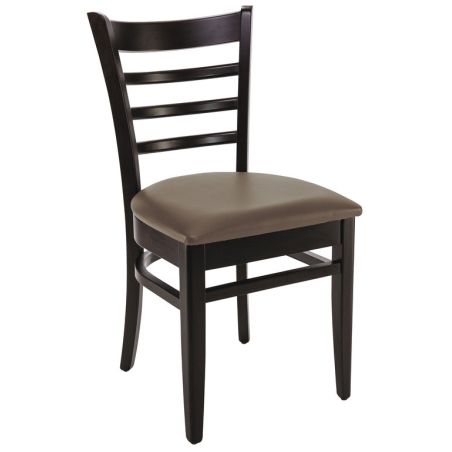 Coussin d'assise pour chaise PUB & BROOKLYN (sans structure) d'intérieur - Bois, similicuir PU cappuccino