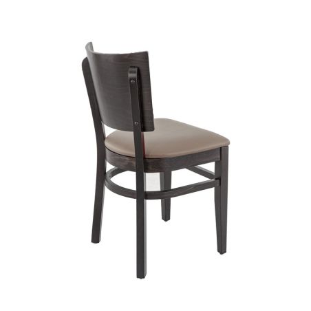Coussin d'assise pour chaise PUB & BROOKLYN (sans structure) d'intérieur - Bois, similicuir PU cappuccino