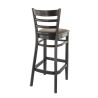 Coussin d'assise pour chaise PUB & BROOKLYN (sans structure) d'intérieur - Bois, similicuir PU cappuccino