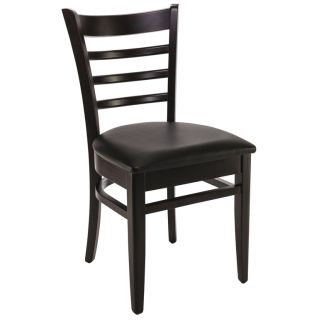 Structure pour chaise PUB (sans assise) d'intérieur - Bois teinte wengé