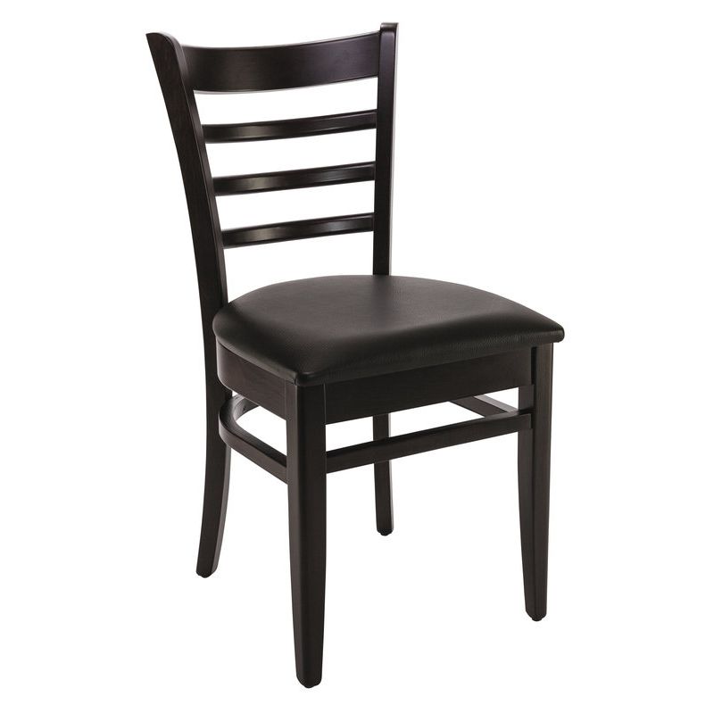 Structure pour chaise PUB (sans assise) d'intérieur - Bois teinte wengé