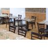 Structure pour chaise PUB (sans assise) d'intérieur - Bois teinte wengé