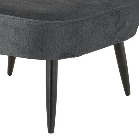 Set de 4 pieds Noir 26cm d'intérieur