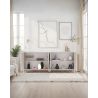 Buffet 205 cm OLIVER avec 4 portes en coloris cachemire