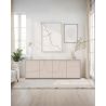 Buffet 205 cm OLIVER avec 4 portes en coloris cachemire