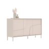 Buffet 155 cm OLIVER avec 3 portes encoloris cachemire