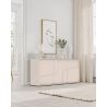 Buffet 155 cm OLIVER avec 3 portes encoloris cachemire