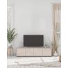 Meuble TV 205 cm OLIVER avec 4 portes en coloris cachemire
