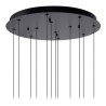 Lucide GISELA - Suspension - Ø 61 cm - LED Dim. - 12x3,5W 2700K - Transparent - Premium