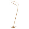 Lucide SARDANA - Lampadaire - Ø 44 cm - LED Dim. - 1x28W 2700K - Or Mat / Laiton - Premium
