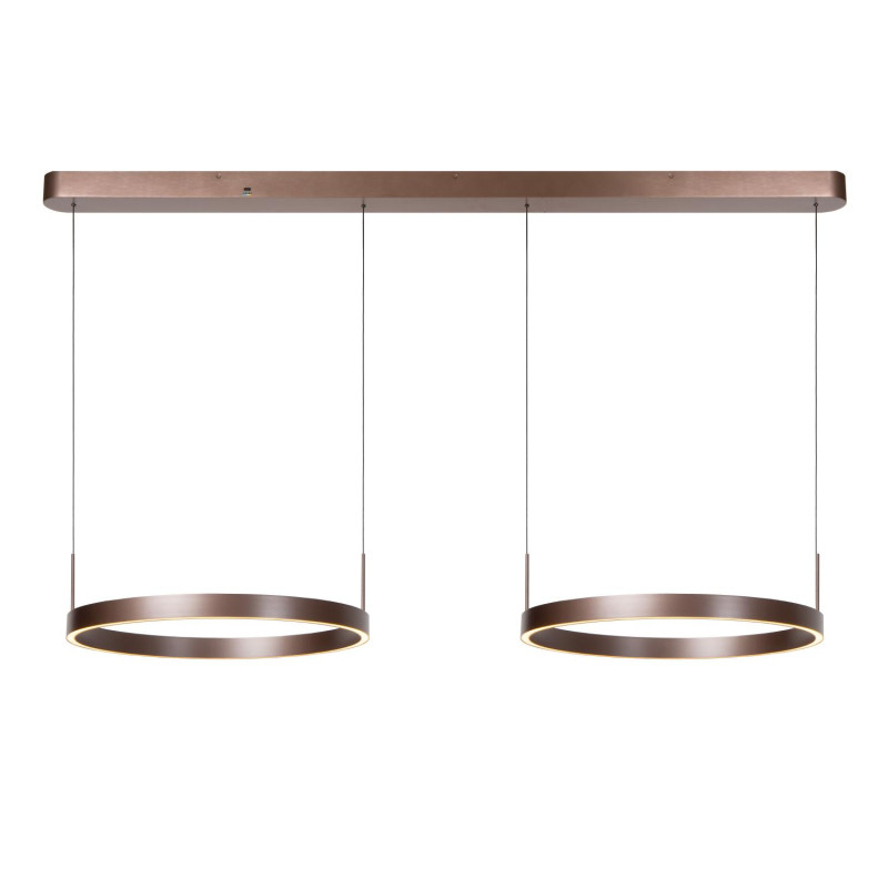 Lucide LIANE - Suspension - LED Dim. - CCT - 2x45W 2700K/4000K - Rouille - Vibes