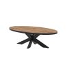 Table basse ovale SORELLA ELIOTT 130 cm avec pieds central