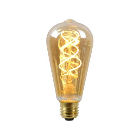 Lucide ST64 - Ampoule filament - Ø 6,4 cm - LED Dim. - E27 - 1x4,9W 2200K - Ambre
