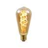Lucide ST64 - Ampoule filament - Ø 6,4 cm - LED Dim. - E27 - 1x4,9W 2200K - Ambre