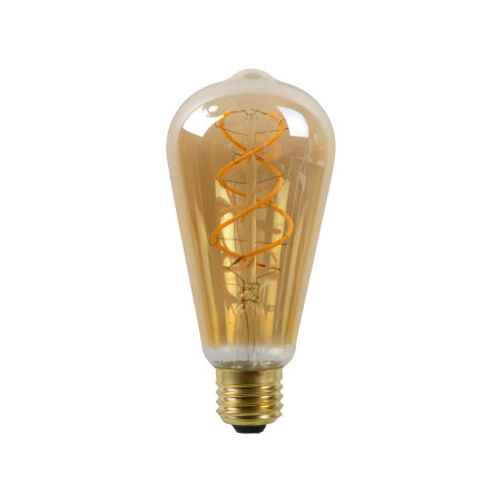 Lucide ST64 - Ampoule filament - Ø 6,4 cm - LED Dim. - E27 - 1x4,9W 2200K - Ambre